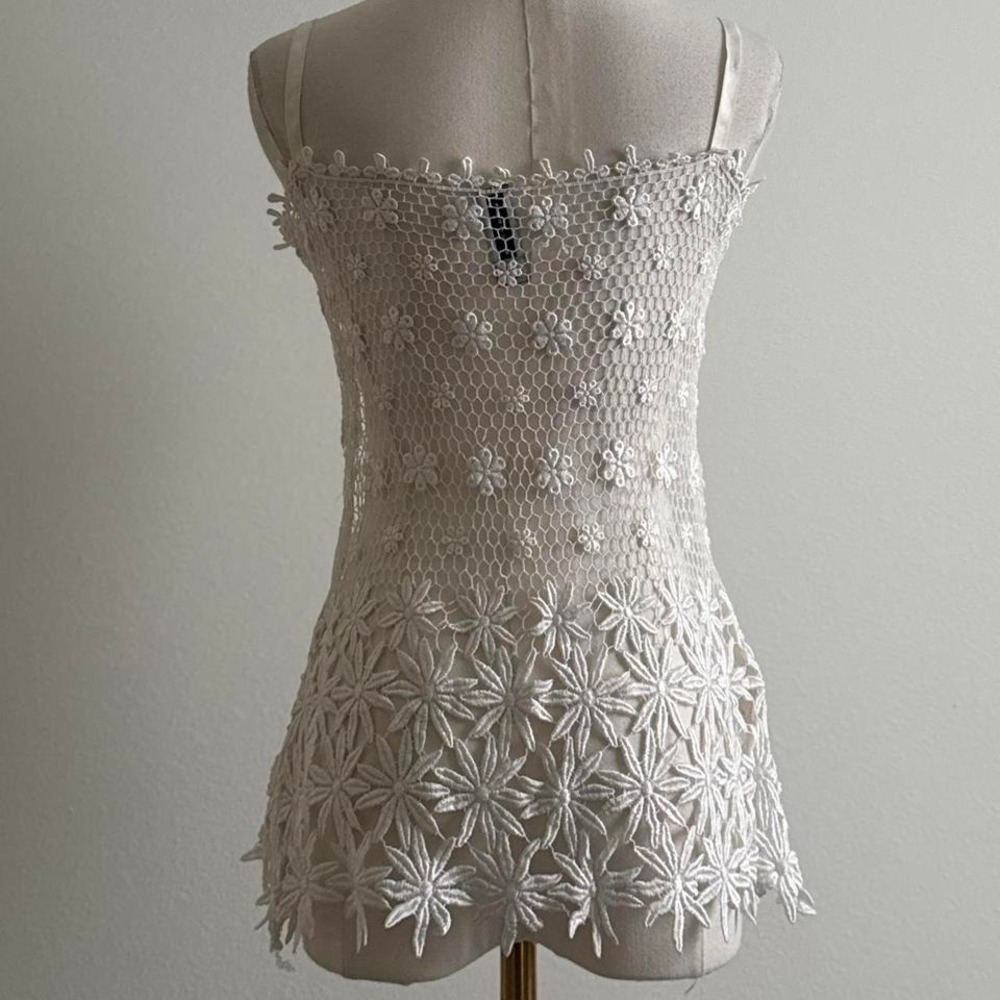 Y2K Forever 21 Lace Floral Festival Fairy Cottage Core Boho Soft Girl Feminine - Picture 2 of 8